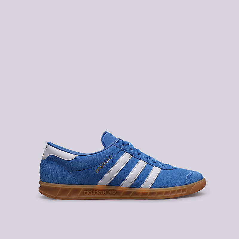 мужские синие кроссовки adidas Hamburg S76697 - цена, описание, фото 1